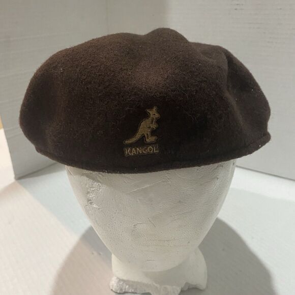 KANGOL 504 Wool Mens Classic Hat - Made In USA- Tobacco Brown - Medium EUC - Picture 1 of 9